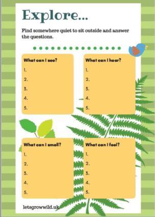 Printable Nature and Scavenger Hunt Worksheets - Let's Grow Wild