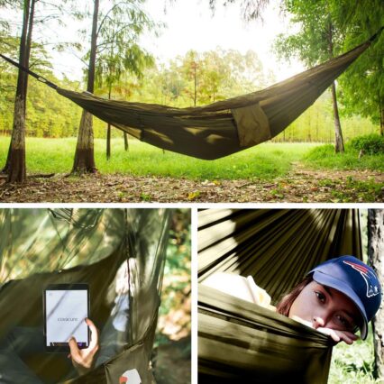 Mosquito Net UK Green Double Person Outdoor Travel Camping Tent Hanging Hammock 